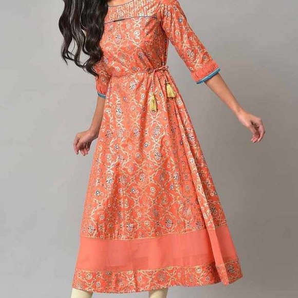 Orange kurti - Picture 5 of 14